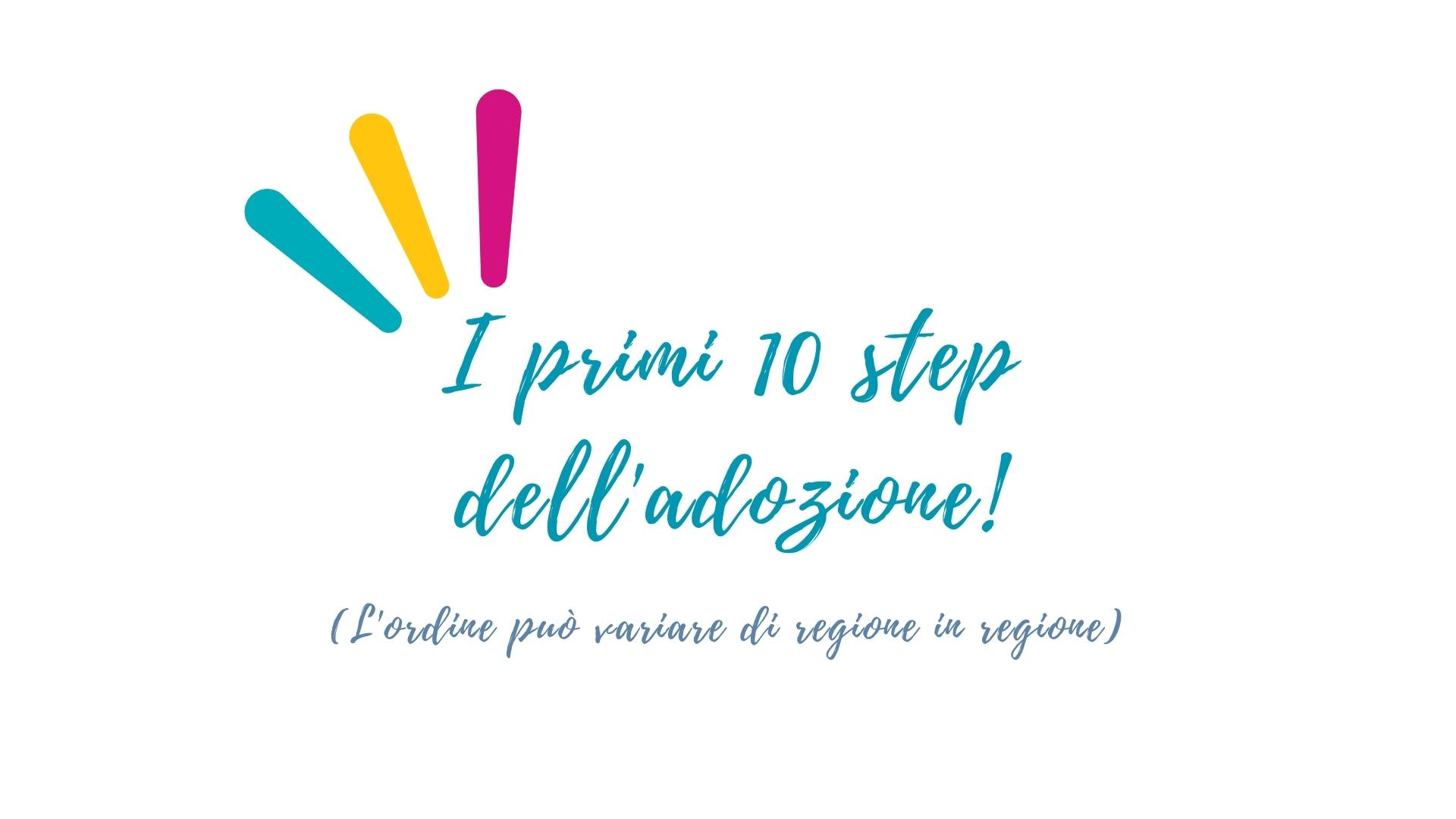 Quali sono i primissimi 10 step del percorso adottivo